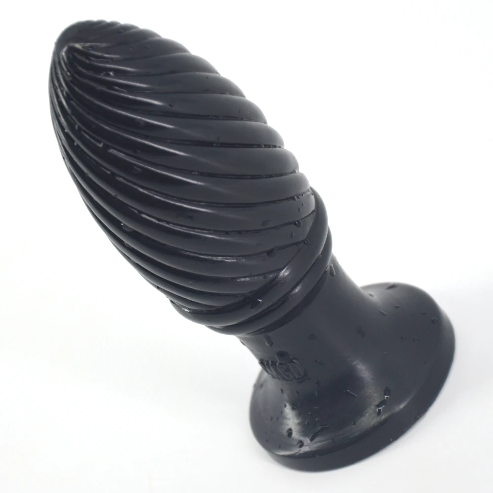 KHMV дешевая Анальная пробка с винтовой нитью фаллоимитатор женская киска