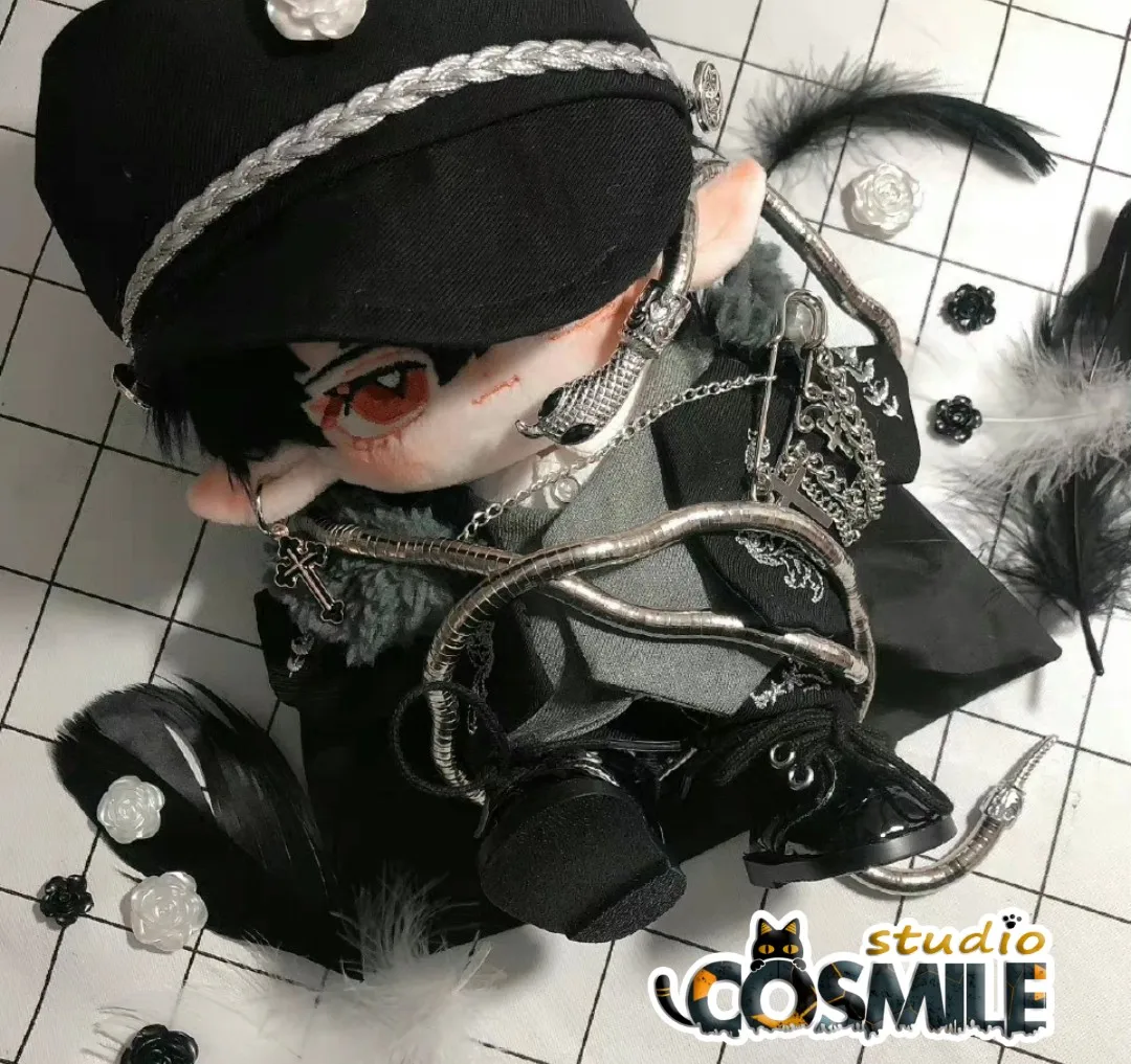 

Idol Vntage Vampire Count Cain Noble Snake Mafia Checkmate Boss Uniform Costume Cosplay Plush 20cm Doll Clothes Clothing Sa WE