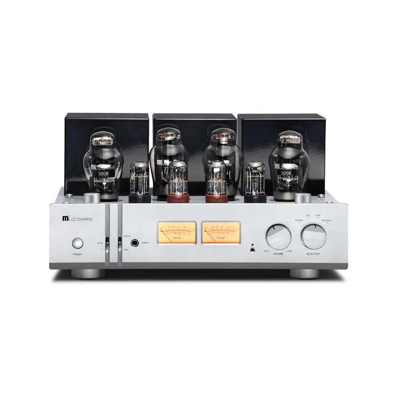MUZISHARE X9 Ламповый усилитель мощности звука 300B 8 Вт Односторонний домашний