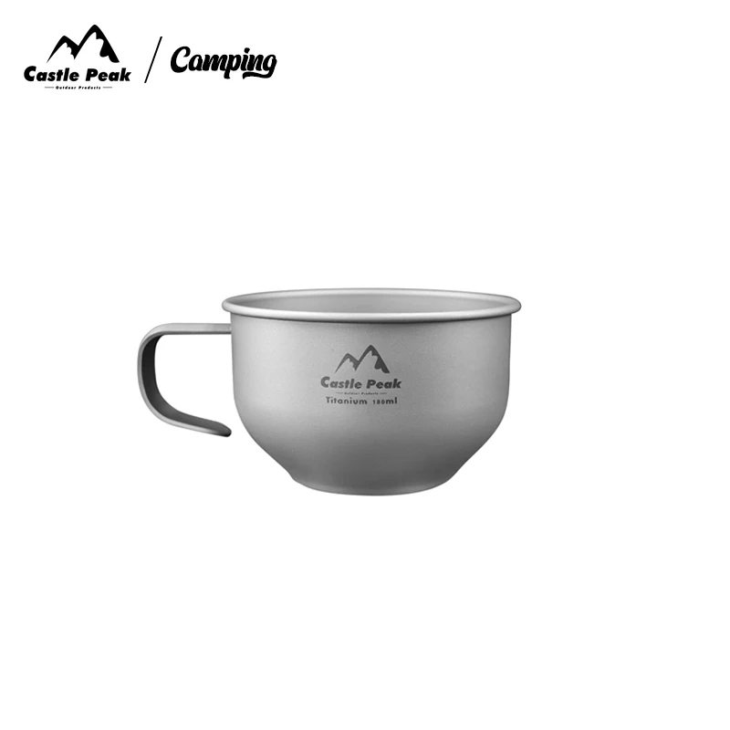 

Camping And Picnicking P Single Layer Titanium Water Cup Coffee Cup ortable And Ultra Light Outdoor Pure Titanium Coffee Cup