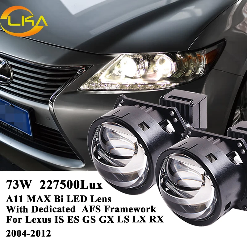 

3.0 Bi LED Lenses for Car Headlights For Lexus IS250 IS300 IS200 ES240 ES350 GS300 GX460 LS430 LS460 RX300 RX350 LX570 2004-2012