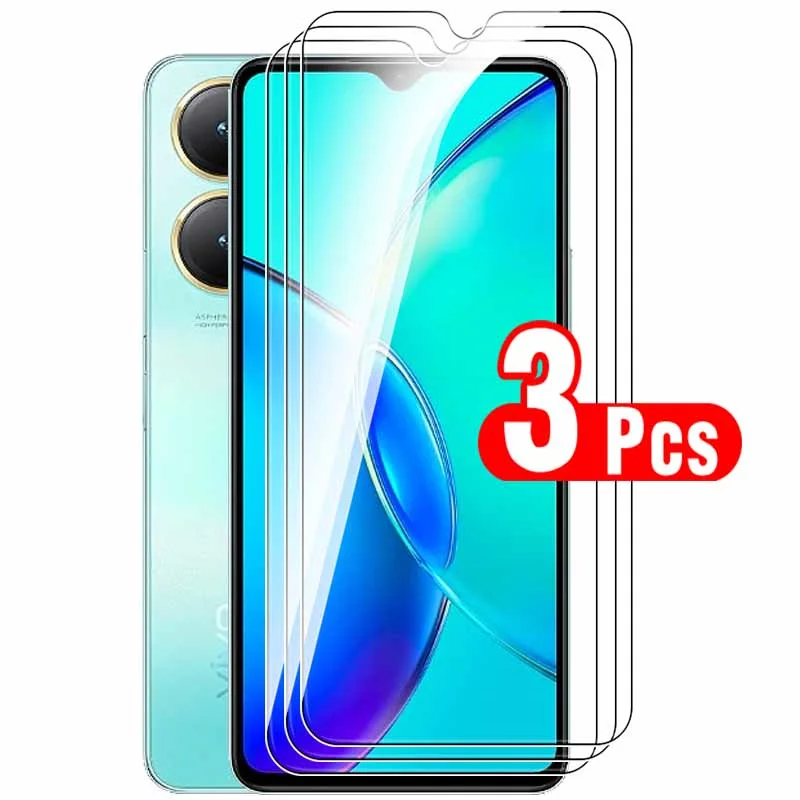 

3 шт. Защитное стекло для vivo Y27 4G 5G, Защитное стекло для Vivo y 27 27y vivoy27, защитные пленки для экрана, защитная пленка 6,64 дюйма