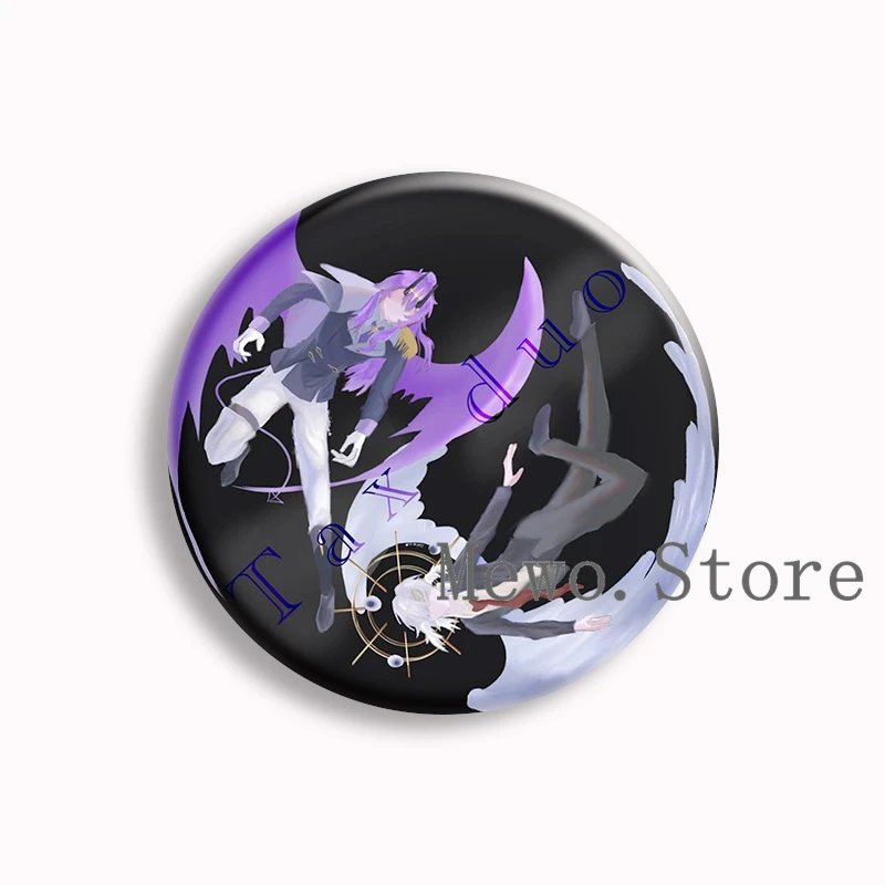 Фото Набор значков Unstable Universe Soft Button Pin Tax Duo, аниме-брошь Eggchan & Wemmbu, значок с фан-артом, украшение для сумки, подарки для фанатов и друзей. №3