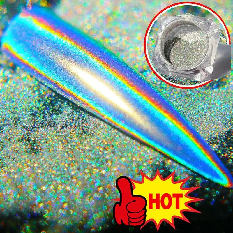 

Chameleon Glitter Dust Mirror Effect Nail Art Chrome Pigment Holographic Powder