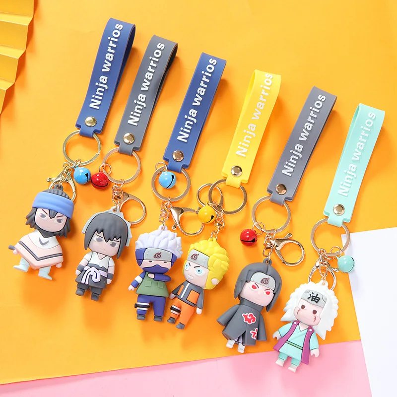 

Bandai NARUTO Accessories Anime Model Uzumaki Naruto Figure Object Jiraiya Lovers Backpack CarKey Chain Pendant Child Toys