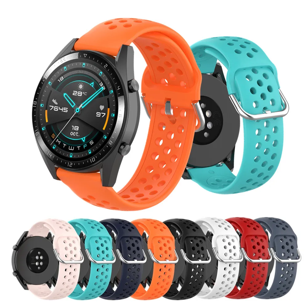 

For Huawei Watch GT/GT2 46mm/GT 42mm 46mm Smart Watch for Honor Magic 2 watchstrap Silicone Watchbands watch band bracelet