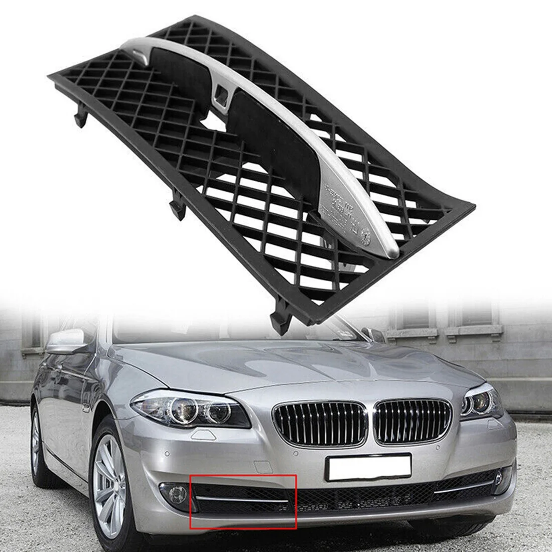 

Передняя Нижняя решетка бампера 51117200699 51117200700 51117231859 для BMW- 5 серии F10 F18 51117231860-2010