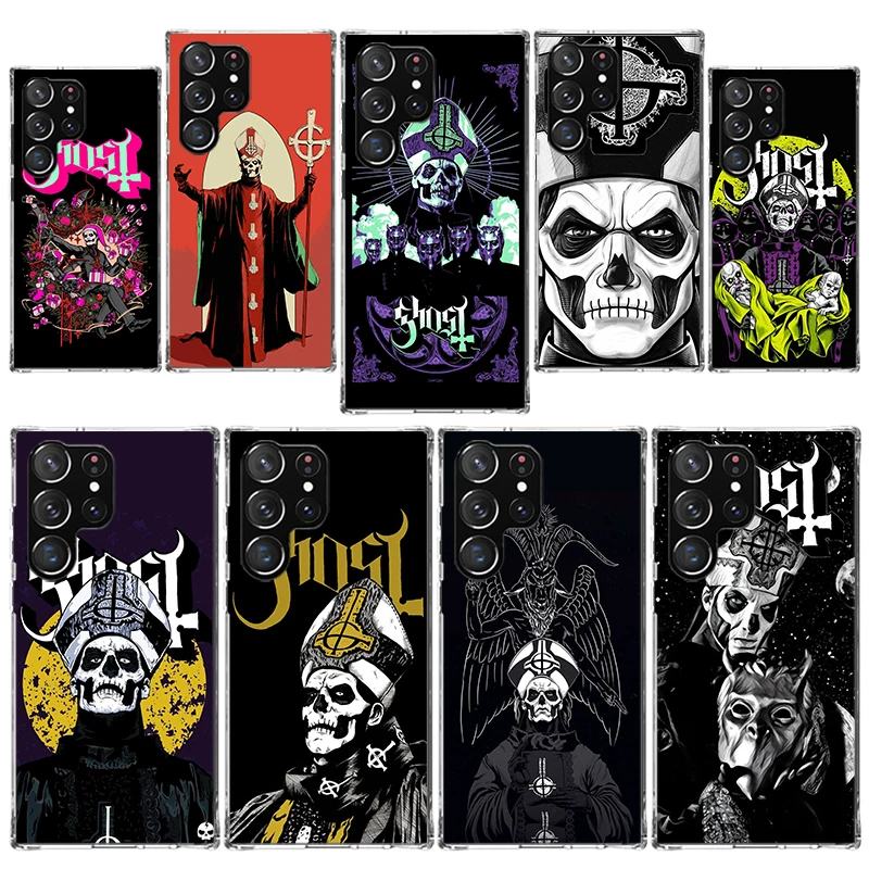 Чехол для телефона Ghost Papa Emeritus Samsung Galaxy Note 20 Ultra 10 Pro 9 8 S10 Lite S9 Plus S8 + S7 Edge Мягкий