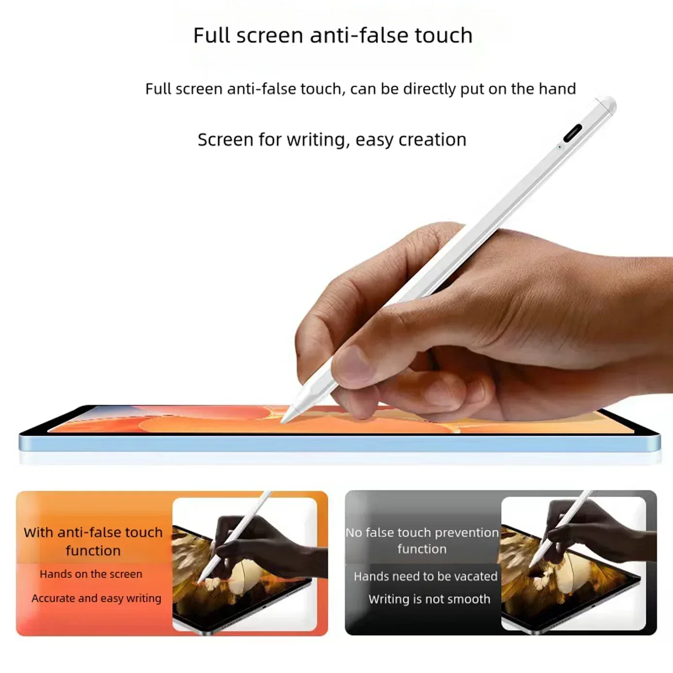 Стилус для iPad Pencil 2024 Air 6 M2 Pro M4 с функцией Bluetooth Для 11 12 9 4/5 7/8/9/10th mini 5 Tablet