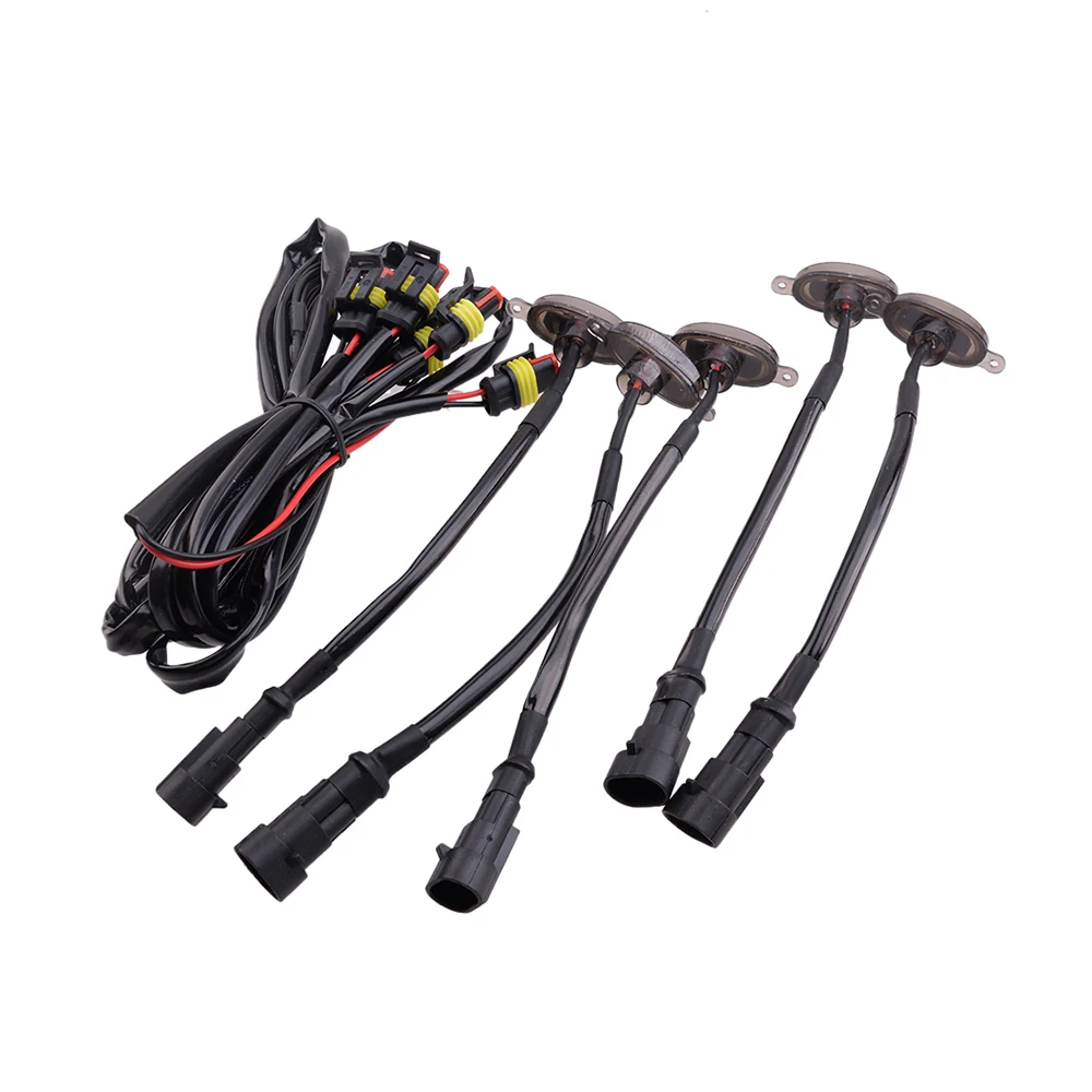 

5 Pcs For Toyota Tundra 2008-2020 Raptor-Style Grille LED Light Harness Grill Mount Front Grille Lighting Lamp Car Lights DRL
