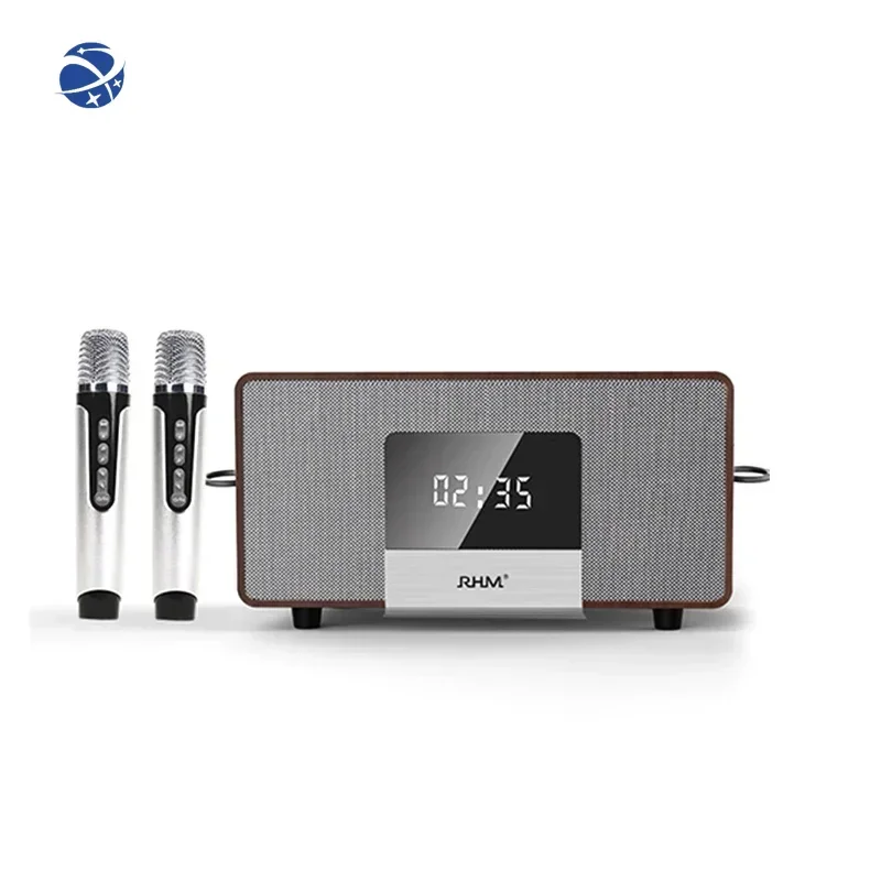 RHM Лидер продаж портативный караоке-динамик Bluetooth с микрофоном уличный Hi-Fi бас