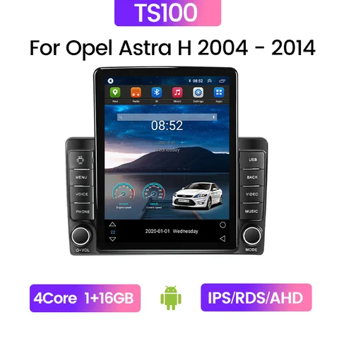 Автомагнитола на платформе Android 11 с вертикальным экраном для Opel Astra H 2005-2014, мультимедийный плеер для Opel Zafira B, стерео-навигация для Opel Astra H 2004-2014