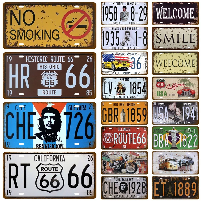 

Номер автомобильного автобуса Route 66, номерной знак, настенное искусство, табличка ФБР, металлический винтажный предупреждающий номер автом...