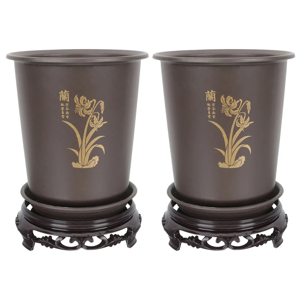 

Pots Orchid Pot Flower Planterplanters Indoor Bonsai Plantingplasticholder Nursery Holesfor Modern Gardening Bucket Containers