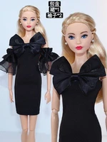 fashion black 16 doll dress for barbie clothes for barbie dolls accessories princess gown outfits kids diy toys girl gift 11 5