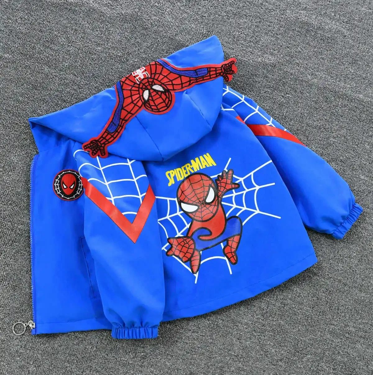 

Marvels Spiderman Autumn Children's Cartoon Jacket Boys and Girls Baby Outing Clothes Coats Children Outwear Boys Clothes