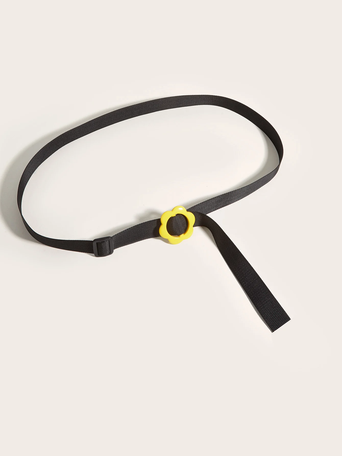 

Spring and autumn women's fashion small yellow flower buckle belt