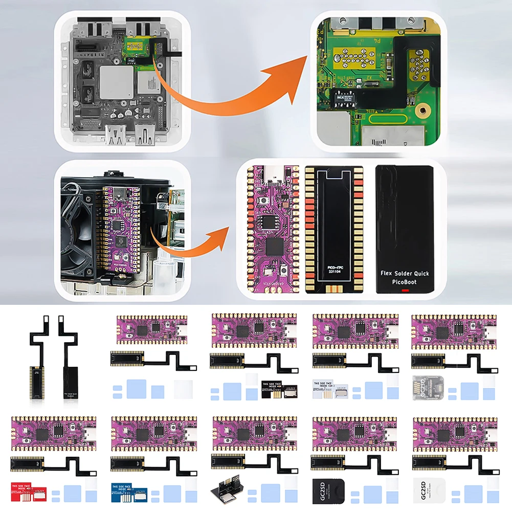Гибкий ленточный кабель с адаптером SD2SP2 для Raspberry Pi Pico Picoboot FPC