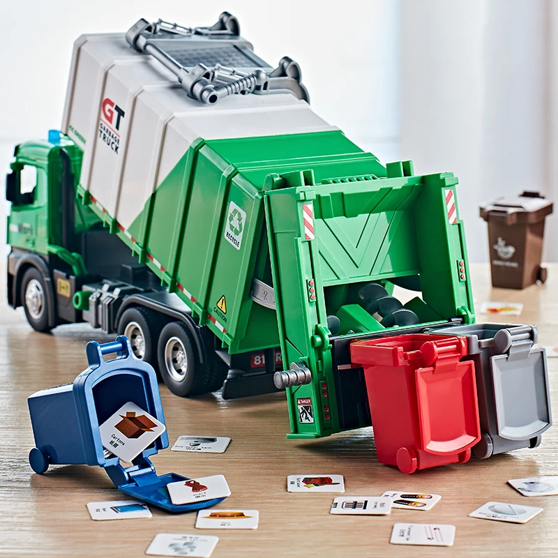 Сплав городской мусоровоз пляжные игрушки металлический литой под давлением