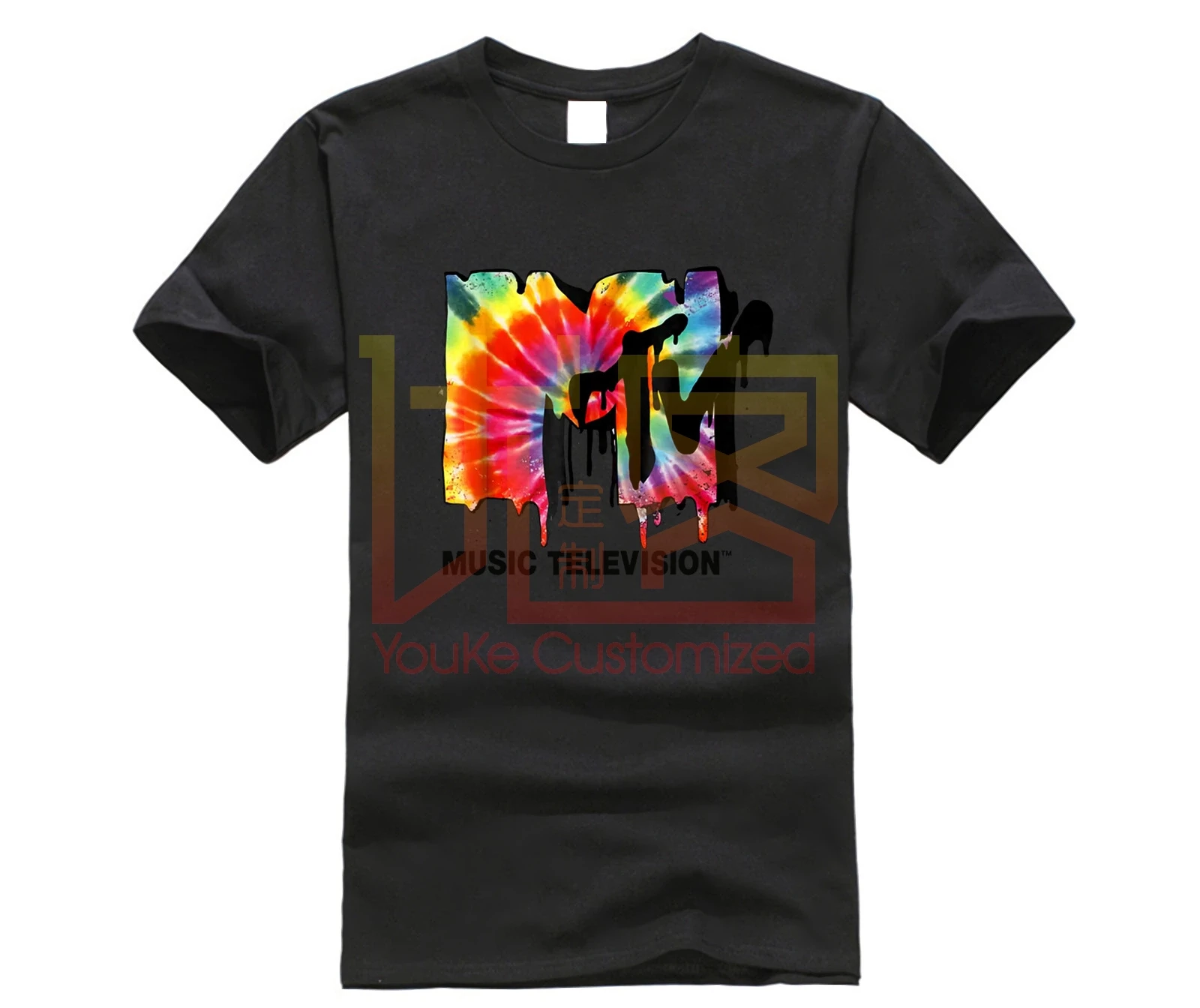 

MTV Музыкальный телевизор Tie Dye капельная Графическая версия (2)