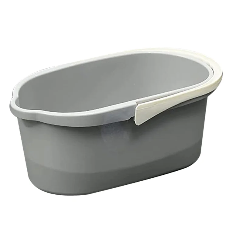 

Ведро для швабры, корзина для хранения инструментов, органайзер-ведро, бытовое ведро для чистки принадлежностей, с ручкой, серого цвета