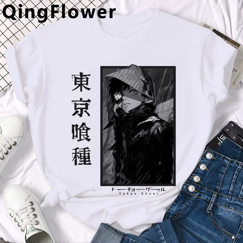 

Kaneki Ken Tokyo Ghoul tshirt men ulzzang streetwear couple clothes 2020 couple clothes top tees tumblr ulzzang