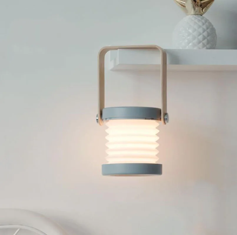 

Rechargeable Touch LED Lantern Light Dimmable Night Light Portable Folding Lamp 1pc