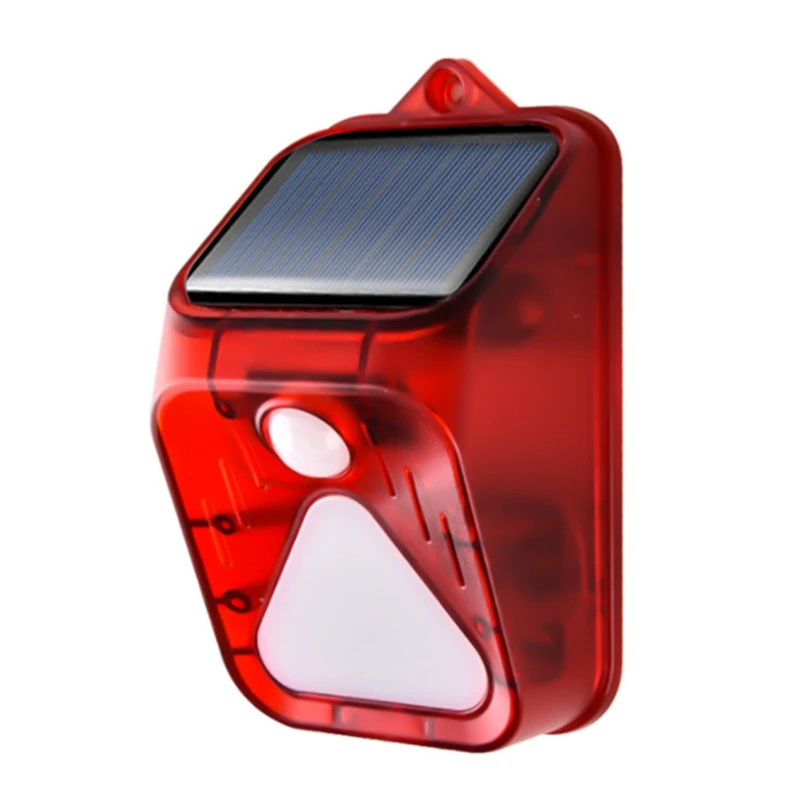 

Hot Solar Outdoor Waterproof LED Light Human Body Infrared Sensor Siren Anti-Theft Home Alarm,For Pasture,Farm,Yard,Etc