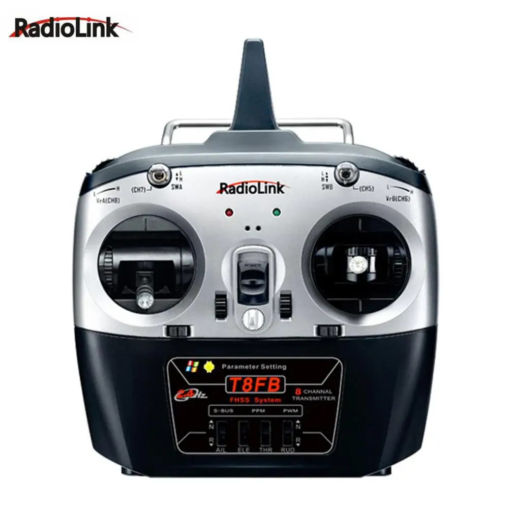 

Radiolink T8FB BT 8 Channels RC Transmitter and Receiver R8EF 2.4G Controller for Drone/Fixed Wing Airplane