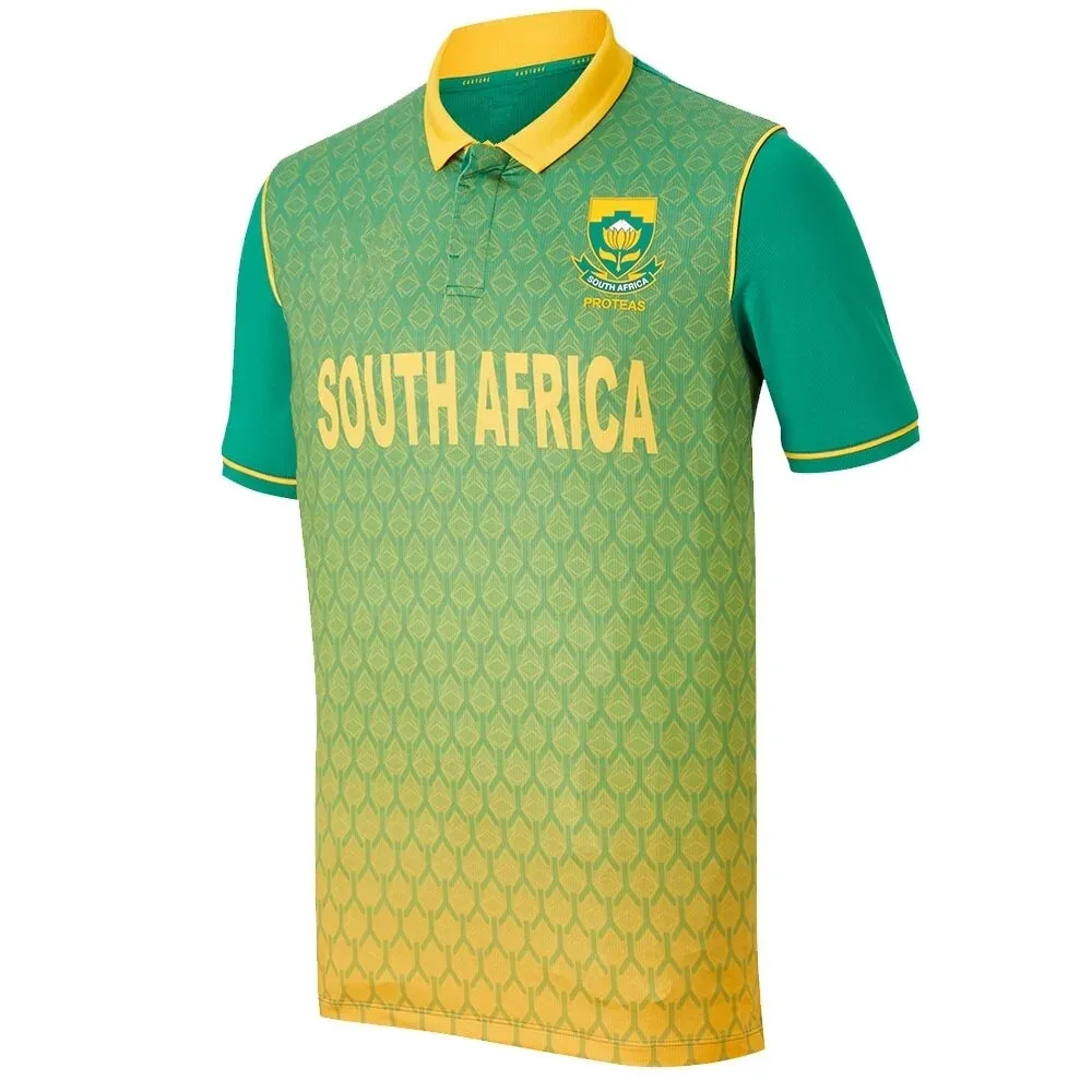 

2022 SOUTH AFRICA PROTEAS HOME CRICKET JERSEY size S-M-L-XL-XXL-3XL-4XL-5XL