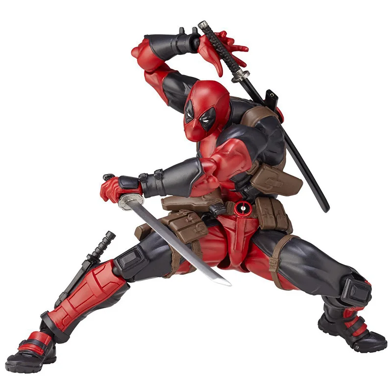 

Marvel The Avengers Age of Ultron Deadpool Action Figure No.001 X-Men Replaceable Parts Collection Doll Movable Model Toys 15cm