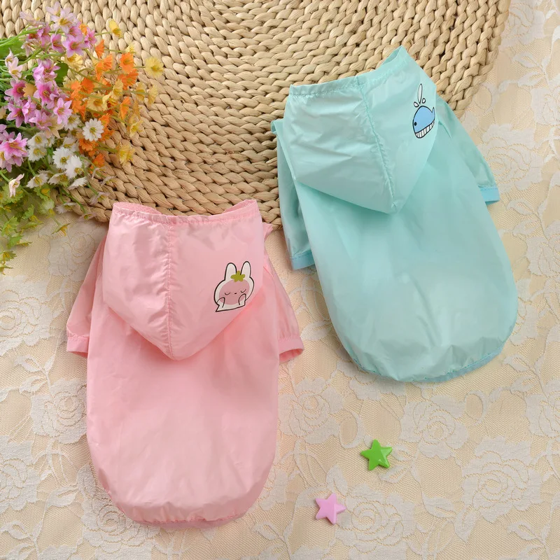 

Солнцезащитная Одежда для собак, летняя ультратонкая толстовка с защитой от солнца, одежда для собак, милое пончо для маленьких и средних пи...