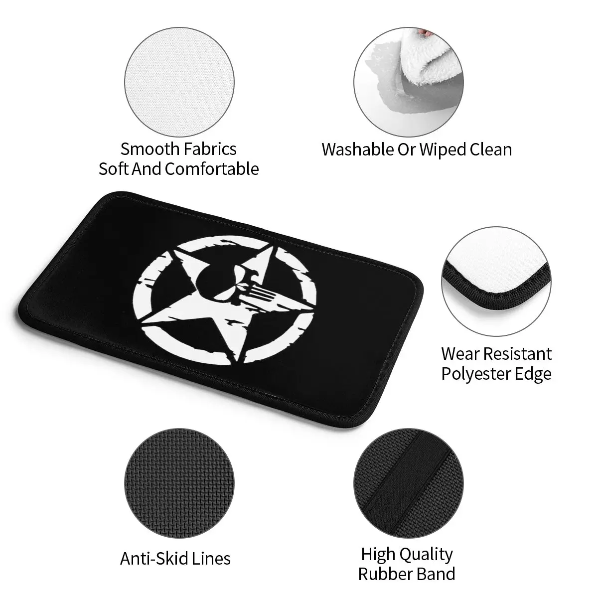 Чехол для автомобильного подлокотника с изображением черепа