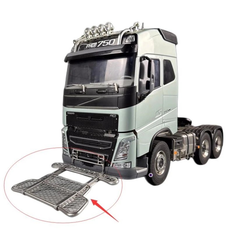 Полноразмерная модель металлического переднего бампера, Противоударная планка, навес для грузовика 1/14 Tamiya FH16 750 Regal 56360 56362 6X4 трактора