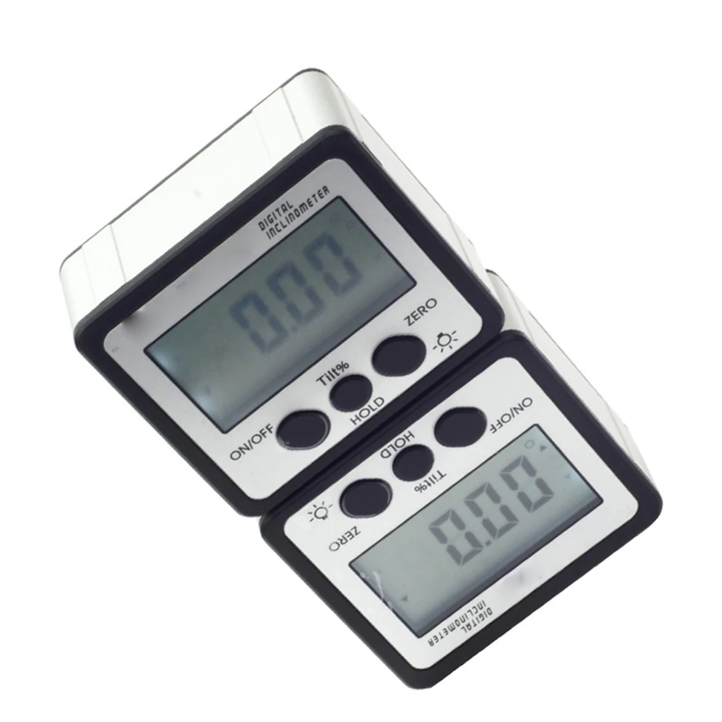 

Electronic Protractor Digital Inclinometer 0-360 Digital Bevel Box Angle Gauge Meter Magnets Base Measuring Tool