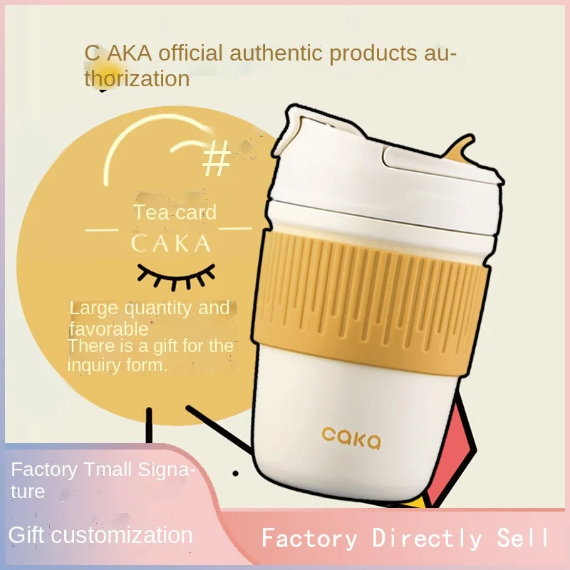 

One lid dual purpose handheld mug portable ceramic thermal mug portable 316 stainless steel coffee mug tea cup