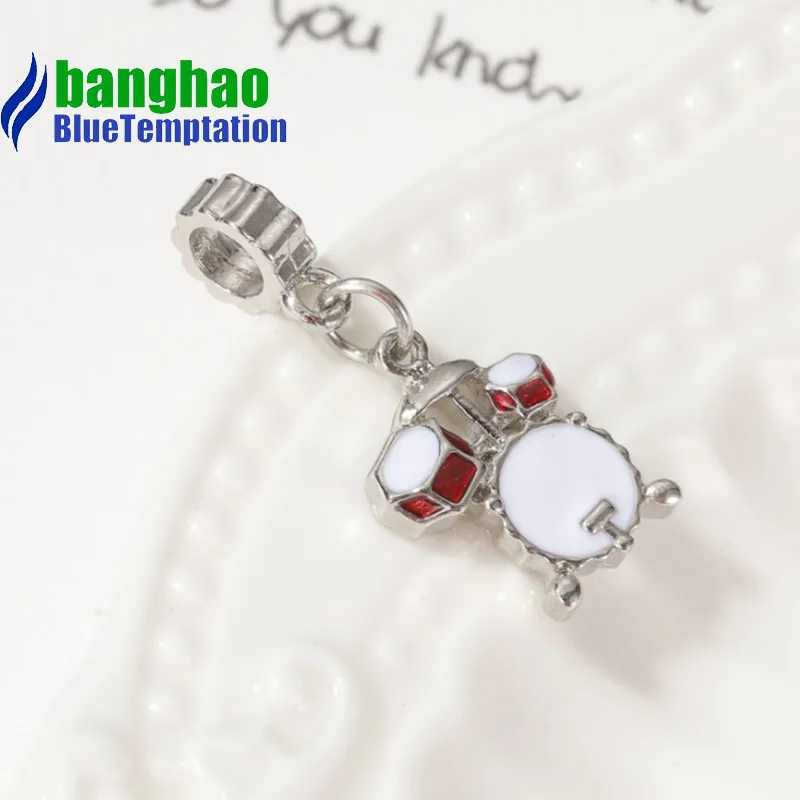 Wholesale DIY Fashion drum  Charm for making accessories for jewelry alloy pendants bracelets beads DGB1187