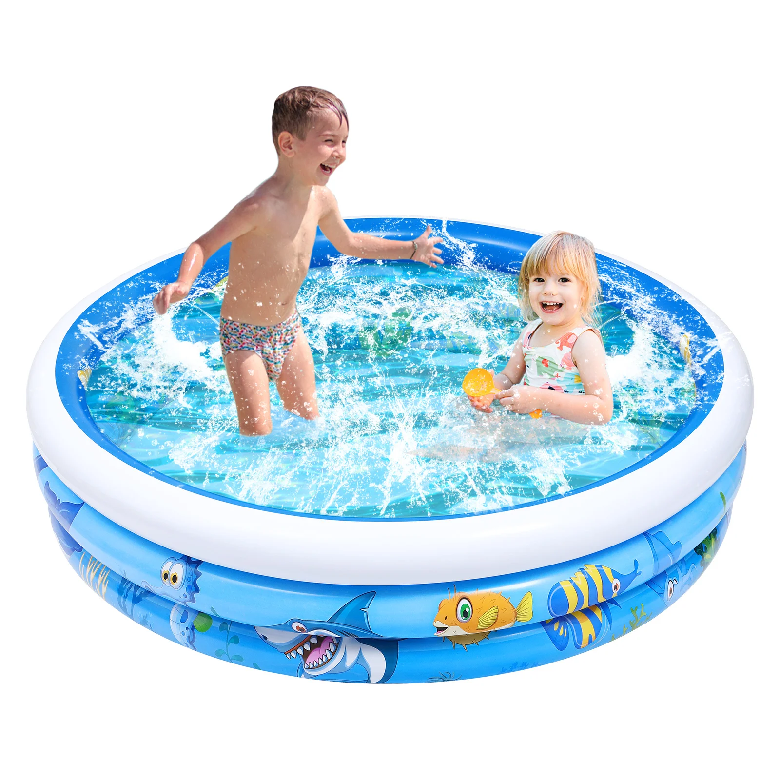 

Cartoon Printed Pool Water Play Kids Inflatable Swim Toddlers Swimming Round Baby Ball Pit Aldult