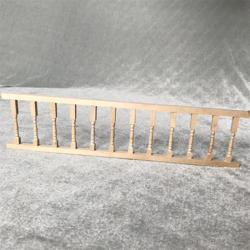 

Mini Toy DIY Doll House Accessories Decoration Materials 1:12 Railing Wooden Pocket Railing