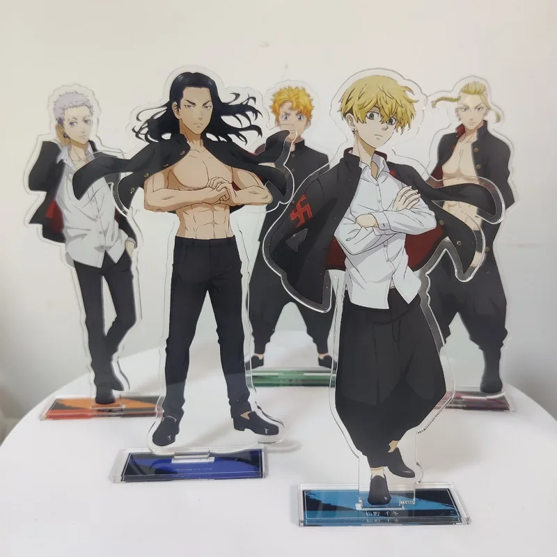 

Tokyo Revengers Character New Model Anime Figure Manjiro Sano Matsuno Kazutora Baji Acrylic Stands Model Desk Decor Fans Gift