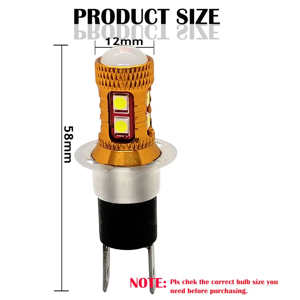 10 шт. H3C светодиодный 9SMD 3030 супер яркий белый 6500K автомобильная противотуманная