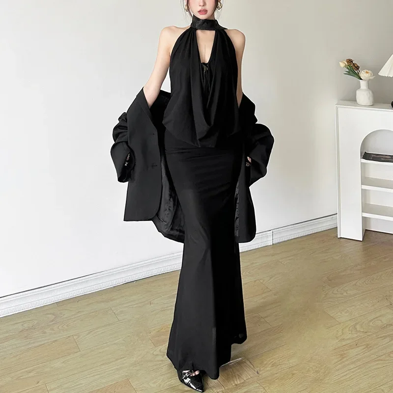 Осенний стиль в европейском и американском стиле женский элегантная облегающая