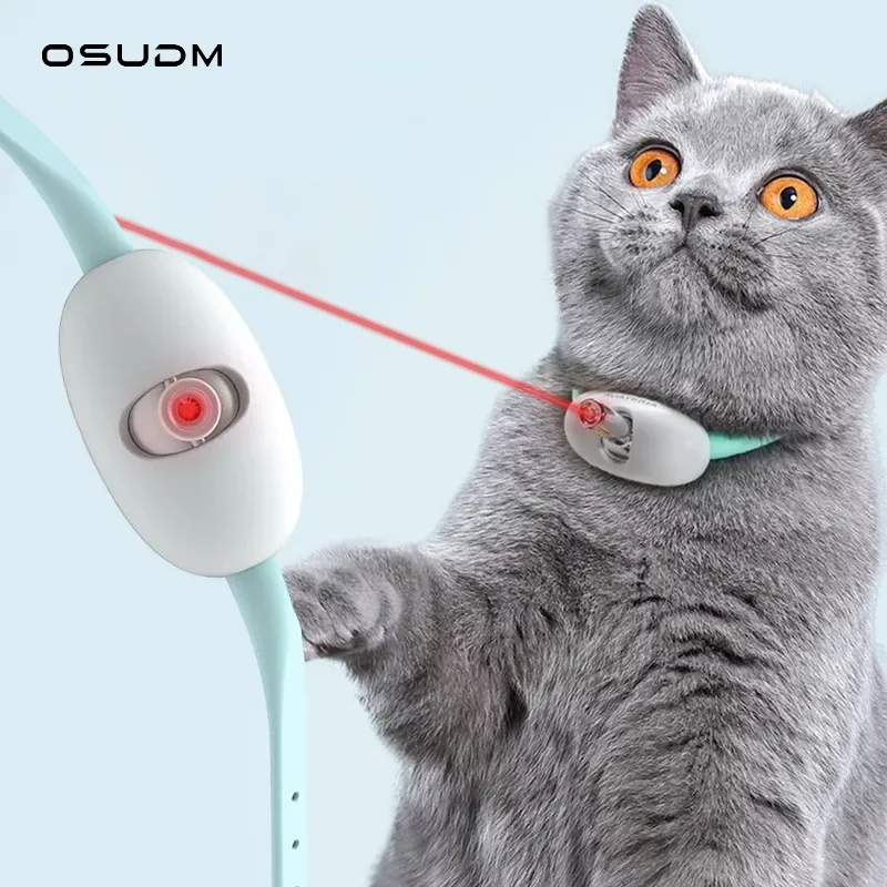 

Automatic Cat Toys for Indoor Smart Interactive Cat Laser Light Toy Cat Collar Christmas Gifts Kitty Teasing Training Pet Items
