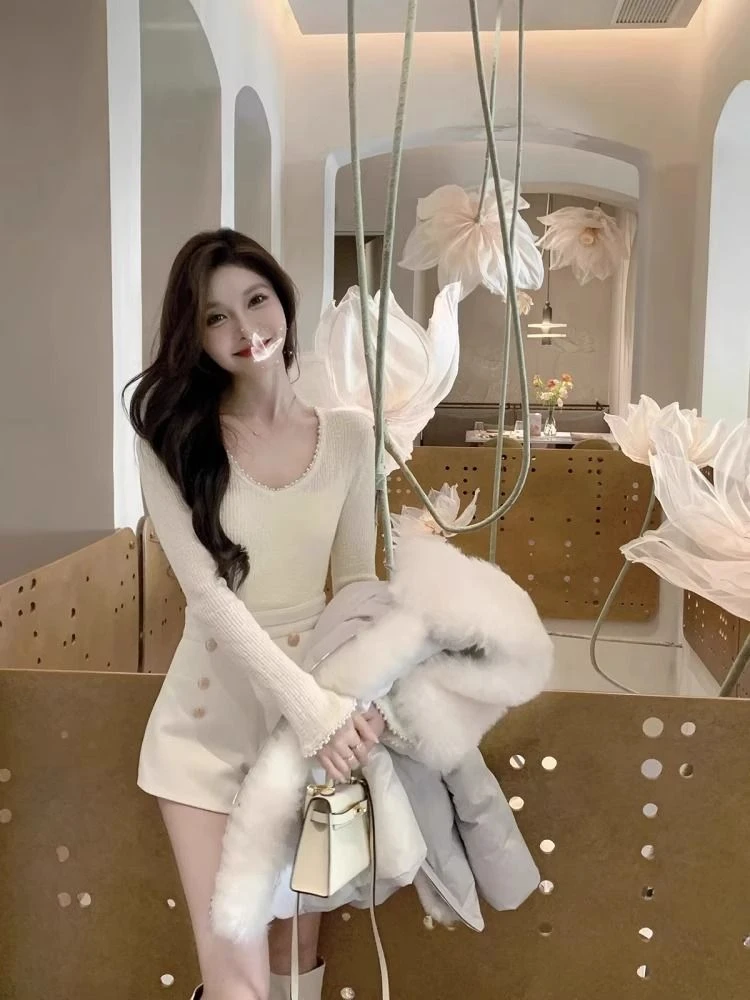 Женская трикотажная блузка с длинным рукавом повседневный элегантный