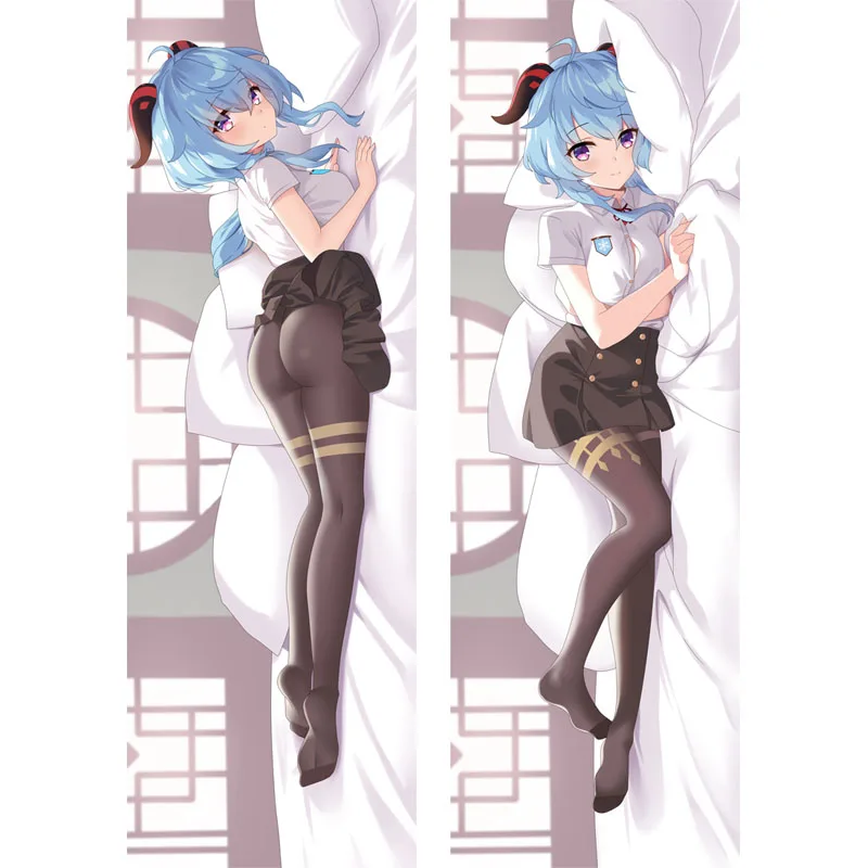 

Anime Game Genshin Impact Gan Yu Sexy Cosplay Bedding Dakimakura Hugging Body Otaku Cushion Pillow Cover DIY Custom Pillowcase