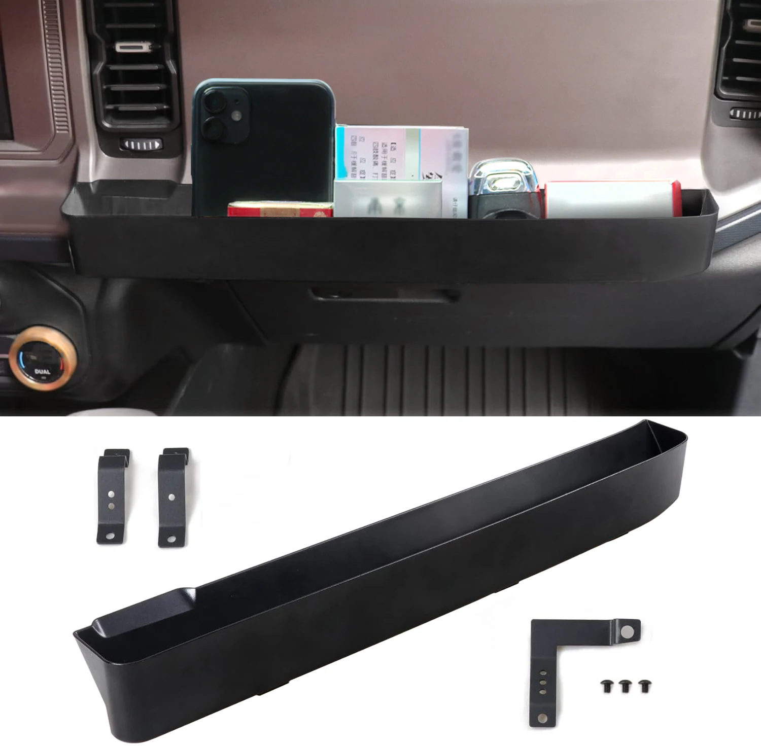 

Автомобильный передний пассажирский поручень, ящик для хранения, органайзер, лоток для Ford Bronco 2021-2024 2025, аксессуары для интерьера и уборки