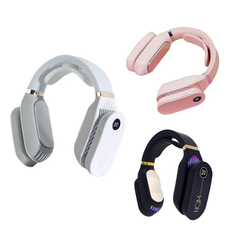 

Mini Portable Air Conditioner Neck Fan Rechargeable Small Bladeless Fan Cooling USB Silent Fan Air Cooler