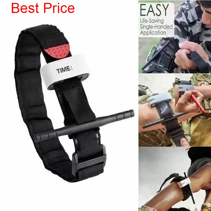 

100pcs First Aid Bleed Quick Stop Cat Blood Control Stanch Tourniquet Life Trauma Strap Save Medic Release Rescue Slow Emergent