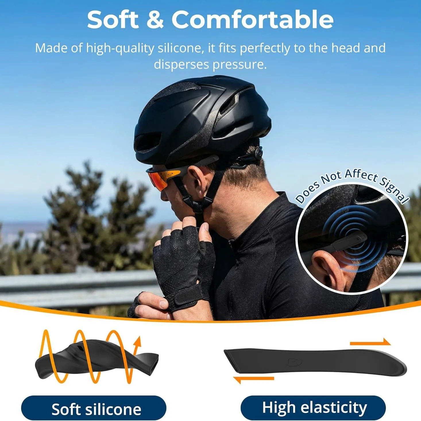 Фото Для очков Oakley Meta Vanguard: противоскользящие силиконовые эластичные фиксаторы для ушей, аксессуары для умных очков. №4