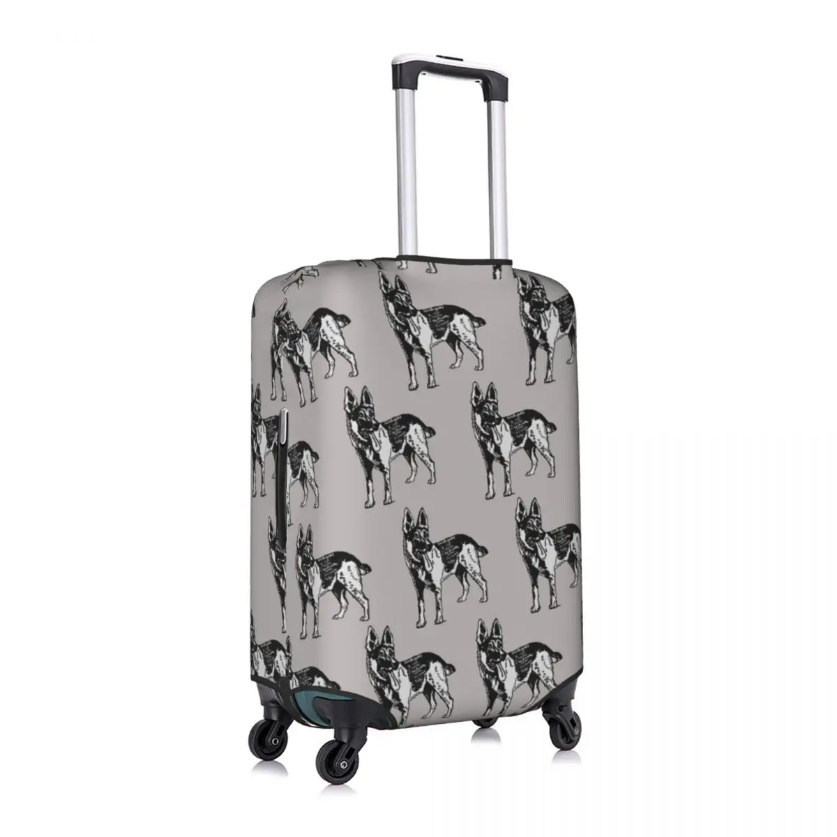 

German Shepherd Dog Luggage Cover Spandex Suitcase Protector Fits 19-21 Inch